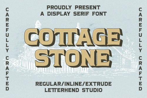 Deeezy - Cottage Stone - Display Serif Font