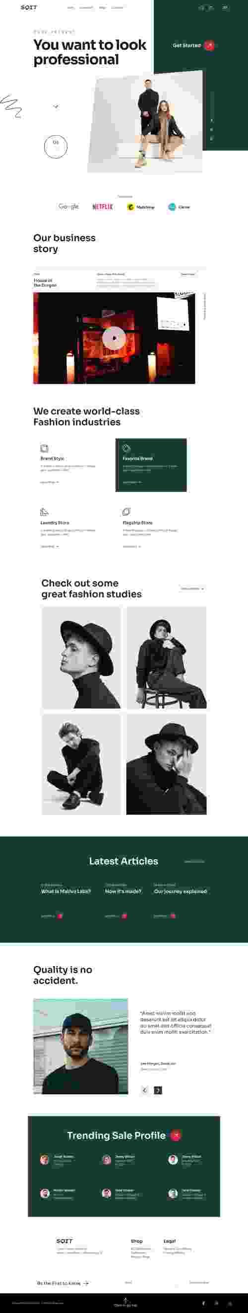 UIHut - Fashion Website Design Templates - SQIT - 18076