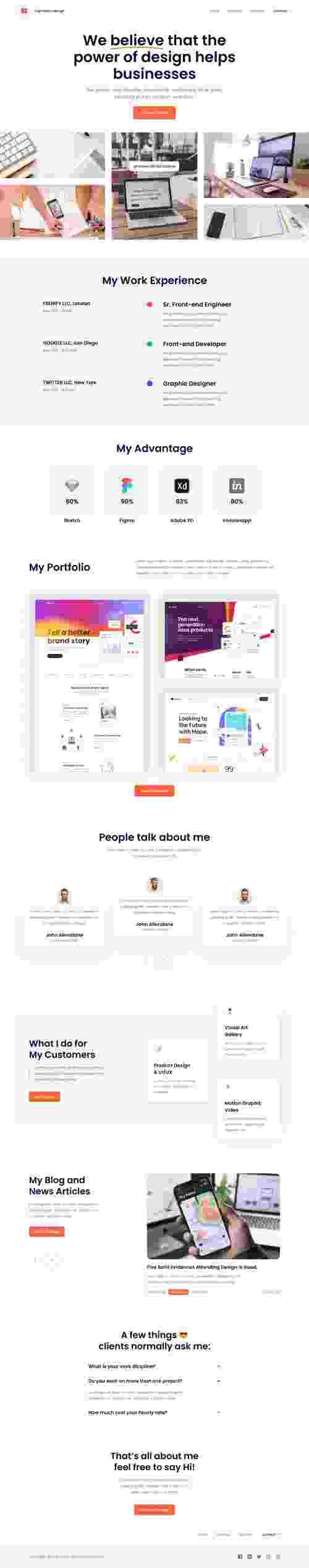 UIHut - Prof Portfolio Web Template - 18201