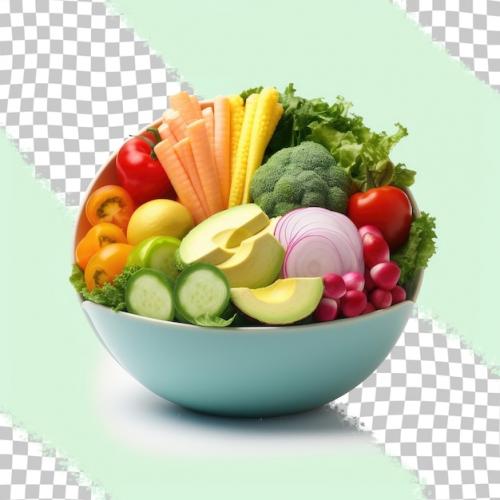 Colorful Fresh Salad Transparent Background