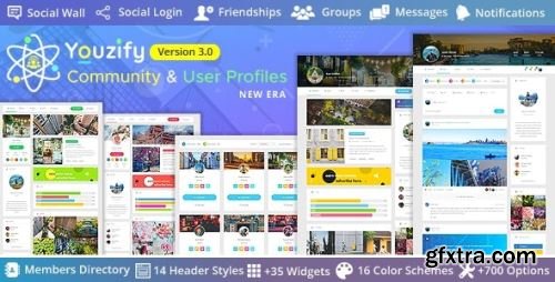 CodeCanyon - Youzify (formerly Youzer) - BuddyPress Community & WordPress User Profile Plugin v3.4.0 - 19716647 - Nulled