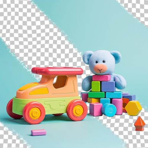 Colorful Toys For Young Children Transparent Background