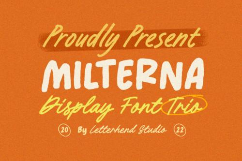 Deeezy - Milterna - Display Font Trio