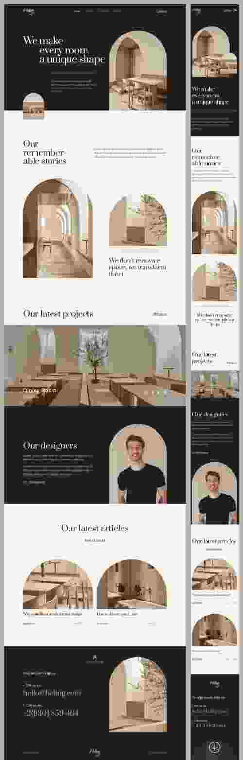 UIHut - Heling ~ Interior Website Design - 18902