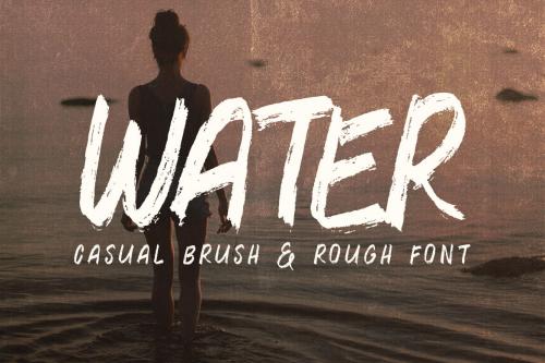 Deeezy - Water Brush Rough Font