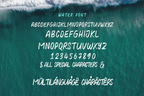 Deeezy - Water Brush Rough Font