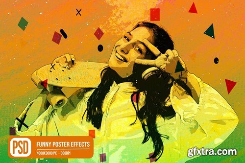 Funny Poster Photo Effects YGSDHAM