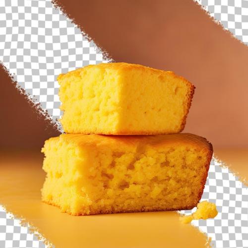 Corn Bread Slice Transparent Background