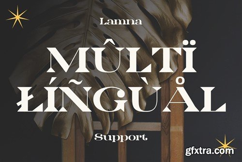 Lamna – Wide Serif Font D485SPF