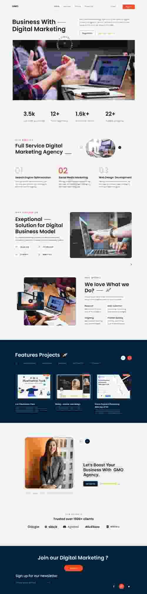 UIHut - Digital Marketing Landing Page - 19167