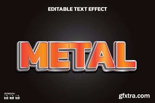 Metal editable text effect 9YRLZZU