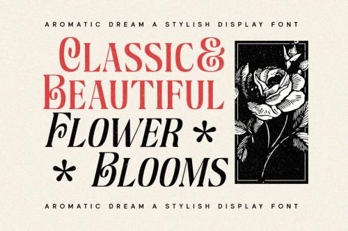 Deeezy - Aromatic Dream - Stylish Display Font