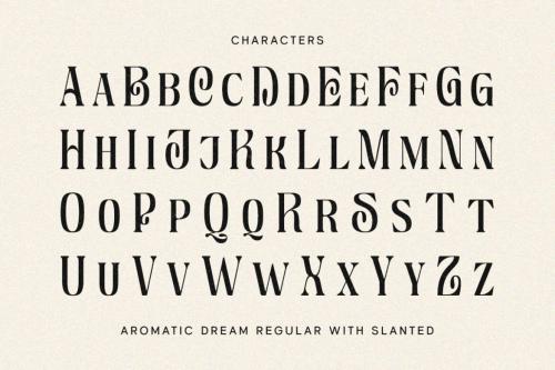 Deeezy - Aromatic Dream - Stylish Display Font