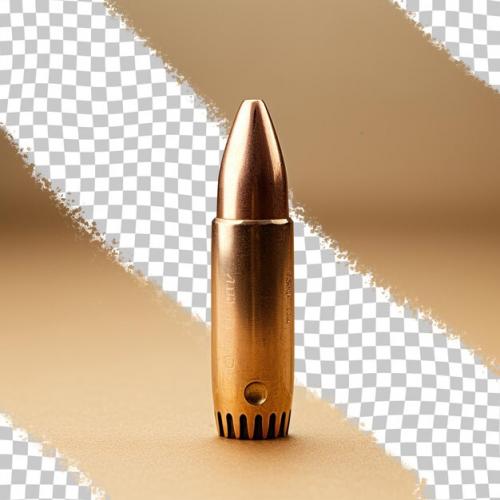 Corroding Brass On Hollow Point 9 Mm Cartridge Transparent Background