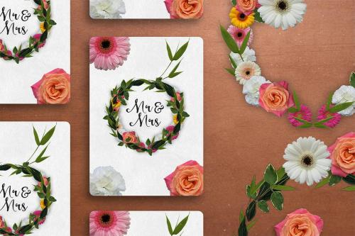 Decorative Floral Elements Kit