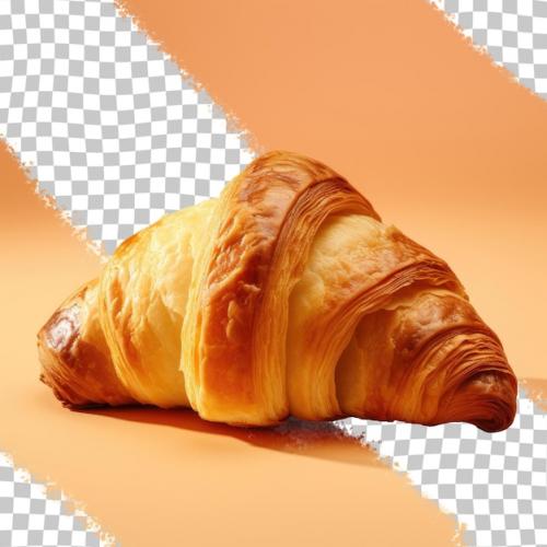 Croissant Without Any Embellishments On Transparent Background