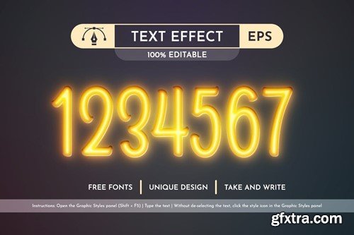 Firefly - Editable Text Effect, Font Style 54X9B4U