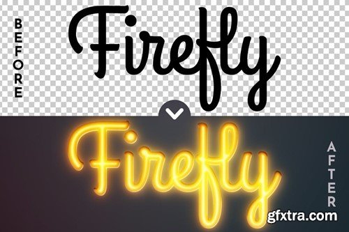 Firefly - Editable Text Effect, Font Style 54X9B4U