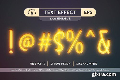 Firefly - Editable Text Effect, Font Style 54X9B4U