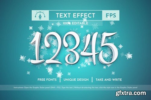 Winter - Editable Text Effect, Font Style TBG4HQR