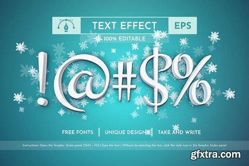 Winter - Editable Text Effect, Font Style TBG4HQR