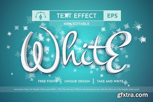 Winter - Editable Text Effect, Font Style TBG4HQR