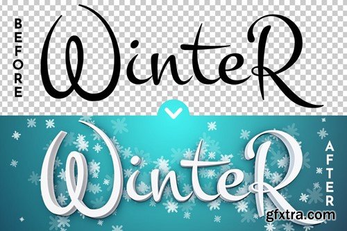 Winter - Editable Text Effect, Font Style TBG4HQR