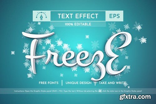 Winter - Editable Text Effect, Font Style TBG4HQR