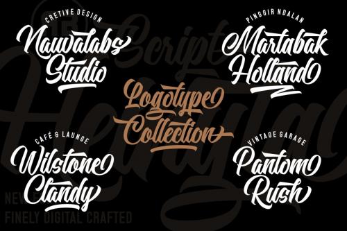 Deeezy - Heinyta - Modern Script Font