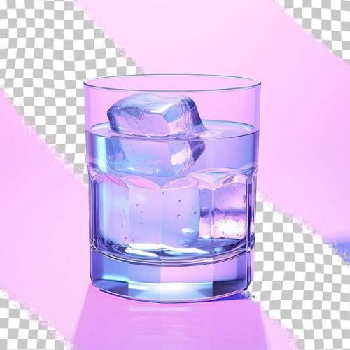 Dark Drink In A Glass Transparent Background