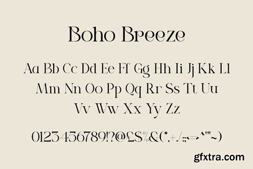 Boho Breeze - Modern Luxury Typeface 7G4AV6C