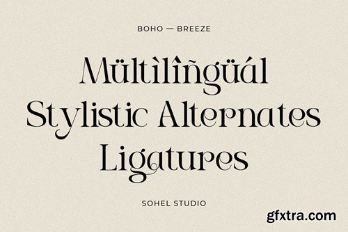 Boho Breeze - Modern Luxury Typeface 7G4AV6C