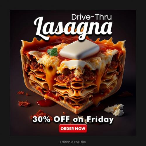 Lasagna Flayer Design