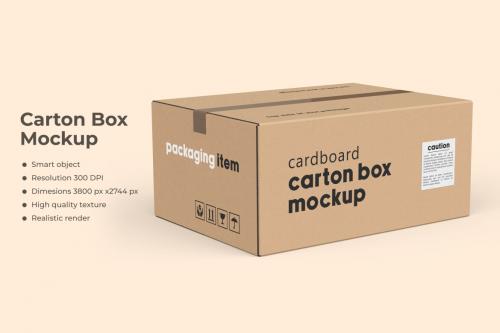 Deeezy - Rectangle carton box mockup