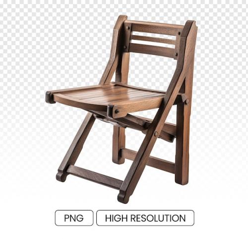 Wooden Chair With Unique Sleek Design