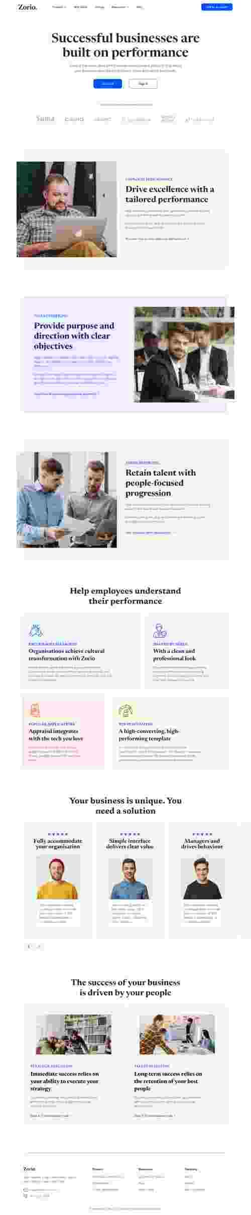 UIHut - HR Management Website Template Zorio - 20681