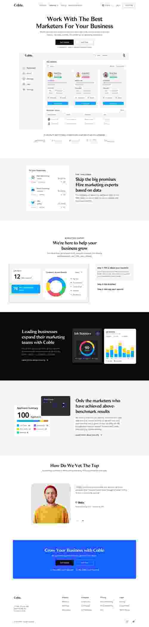 UIHut - HR Website Templates Coble - 21491