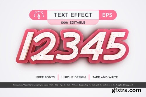 Dragon Fruit - Editable Text Effect, Font Style 9BH6ZNC