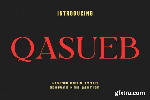 Qasueb Modern Serif Font Typeface GET9ESU