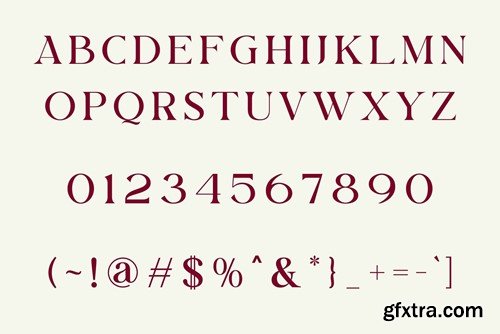 Qasueb Modern Serif Font Typeface GET9ESU