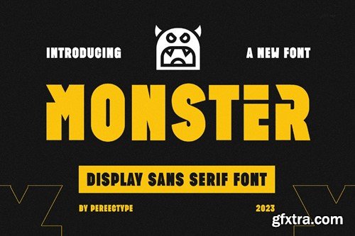Monster Modern Futuristic Sans Serif Font RCDUQ37