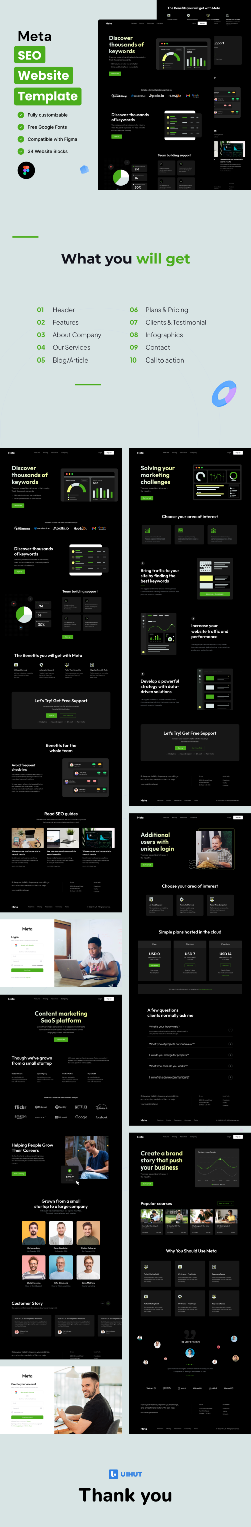 UIHut - SEO Website Template - 21705