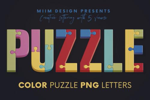 Deeezy - Color Puzzle - 3D Lettering