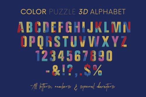 Deeezy - Color Puzzle - 3D Lettering