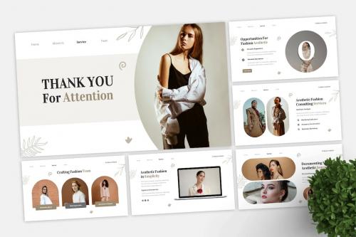 Fashion Aesthetic Powerpoint Template