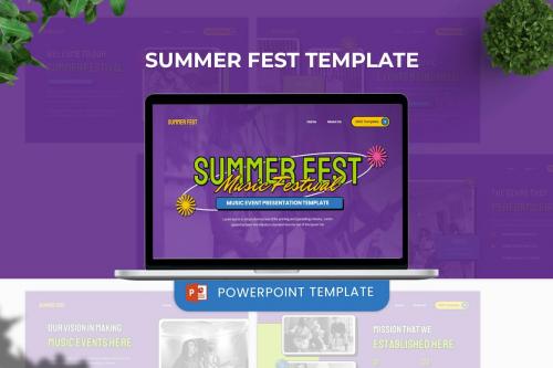 Summer Fest Powerpoint Template