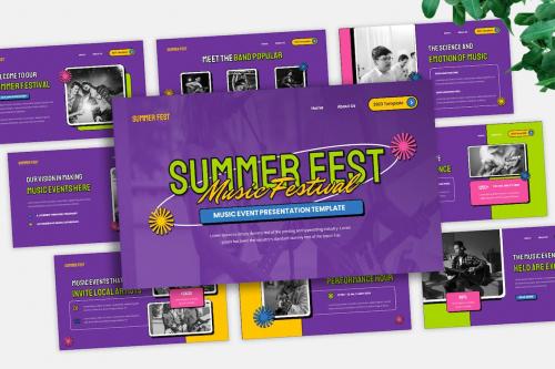 Summer Fest Powerpoint Template