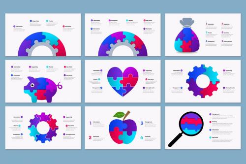 Bentuk Puzzle Powerpoint