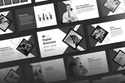 Monochrome Minimalist Business Presentation