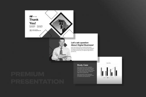 Monochrome Minimalist Business Presentation